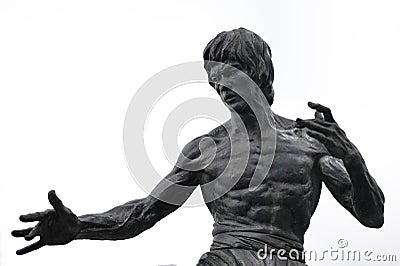 Statue of Bruce Lee 2 Editorial Stock Photo