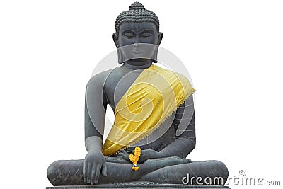 Statue buddha isolate Stock Photo