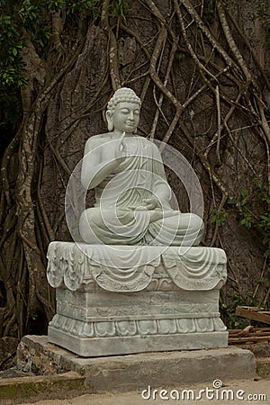 Statue of Buddha, Marble Mountains Stock Photo