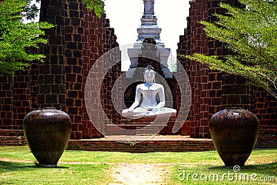 The Statue of Buddha Samadhi Stock Photo