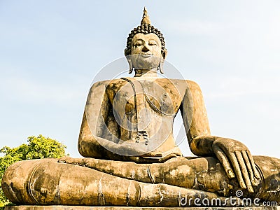 statue of buddha in thailand, digital photo picture as a background Stock Photo