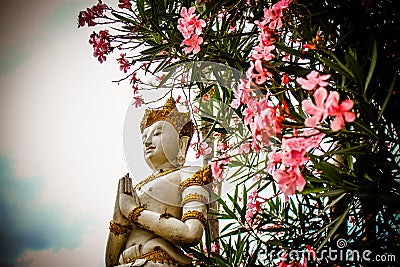 The Statue of buddhism Stock Photo