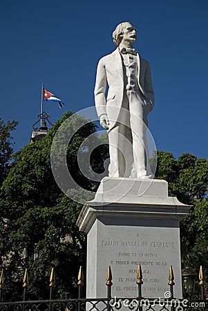 Statue of Carlos Manuel de Cespedes, Havana, Cuba Stock Photo