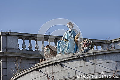 Statue of Ceres in Aberdeen , Scotland Stock Photo