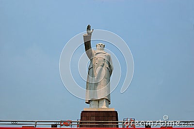 Statue of China's former Chairman Mao Zedong Stock Photo