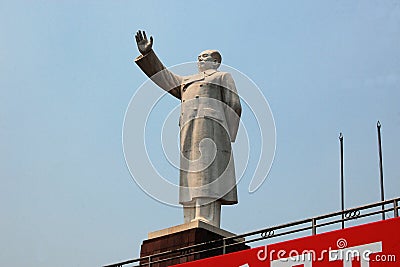 Statue of China's former Chairman Mao Zedong Stock Photo