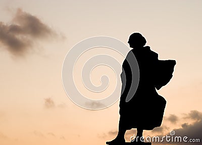 Statue of Christopher Columbus Stock Photo