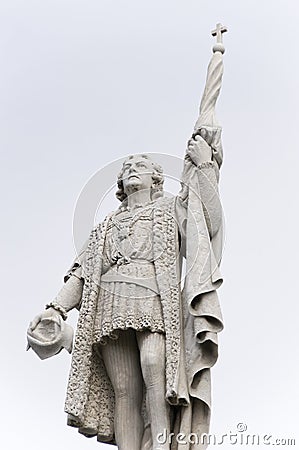Statue of Christopher Columbus Stock Photo