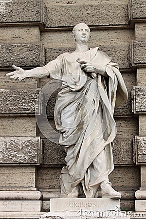 Statue of Cicero Stock Photo