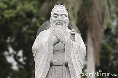 Statue of Confucius Stock Photo