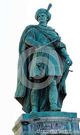 Statue of Count Imre Thokoly de Kesmark in Budapest, Hungary Stock Photo