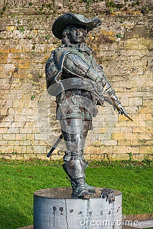Statue of d'Artagnan. Editorial Stock Photo