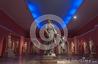 The statue of a dancing woman at Antalya Archeological Museum, Editorial Stock Photo