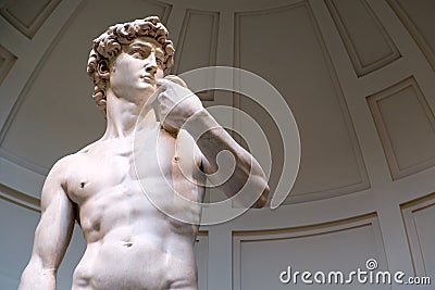 The statue of David sculpted by Michelangelo Editorial Stock Photo