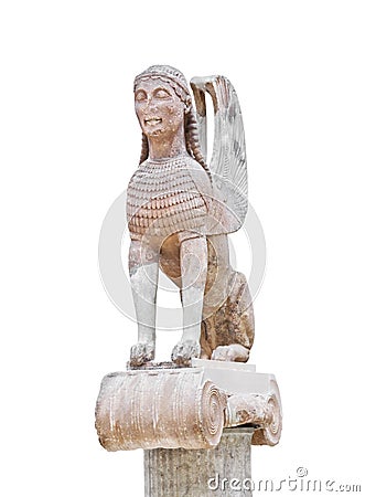 Statue in Delphi museum, Greece Editorial Stock Photo