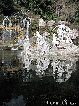 Statue of Diana in Caserta Editorial Stock Photo