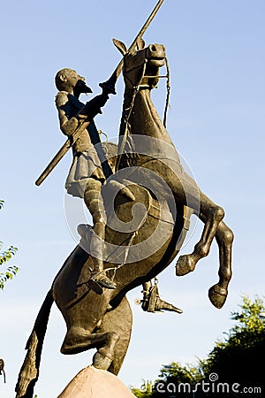 Statue of Don Quijote Stock Photo