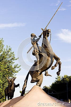 Statue of Don Quijote Stock Photo