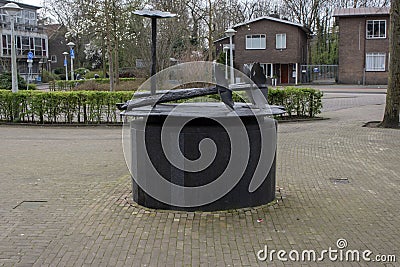 Statue The Flowers From Karel Appel At Amsterdam The Netherlands 20-3-2024 Editorial Stock Photo