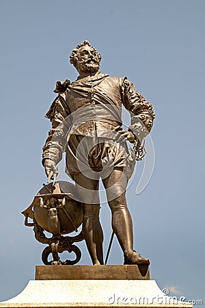 Statue of Francis Drake Stock Photo