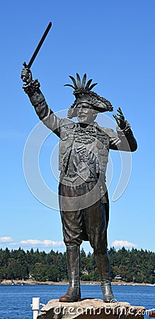 Statue of Frank James Ney Stock Photo