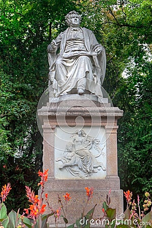 Statue Franz Schubert, Vienna, Austria Stock Photo