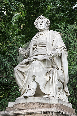 Statue of Franz Schubert, Vienna, Austria Stock Photo