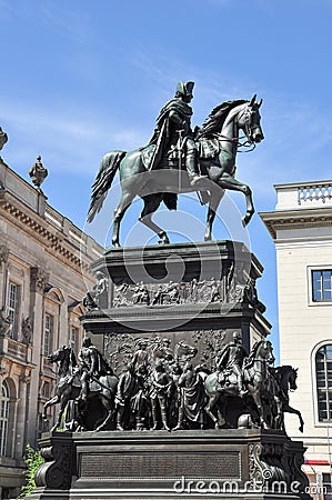 Statue, Frederick the Great, Berlin Editorial Stock Photo