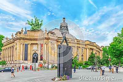 Statue General De Gaulle. Editorial Stock Photo