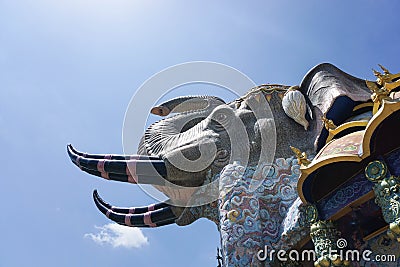 Statue of giant elephant Stock Photo