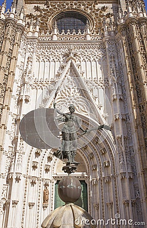 Statue of the Giraldillo, Seville, Spain Stock Photo
