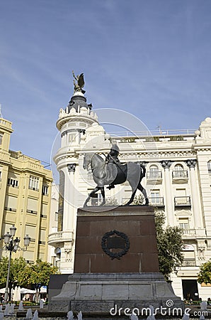 Statue of the Great Captain Editorial Stock Photo