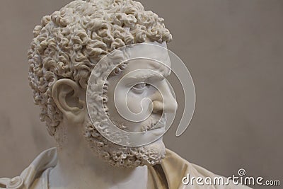 Statue of Grecian Man Editorial Stock Photo