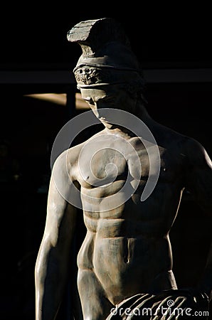 Statue Of An Greek Or Roman  Warrior Stock Photo Image 