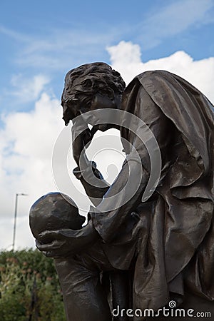 Statue of Hamlet Stock Photo