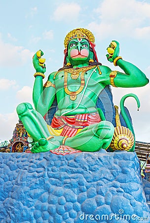 The statue of Hanuman Stock Photo