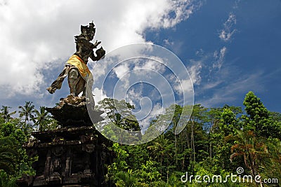Statue of Hindu God Indra Stock Photo