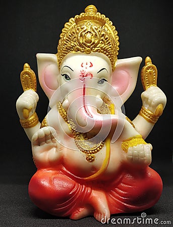 Statue of hindu idol Ganesha Stock Photo