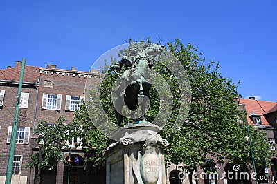 Statue of II Rakoczi Ferenc in Szeged, Hungary, Csongrad region Stock Photo