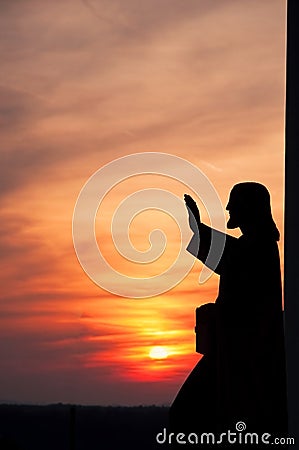 Statue of Jesus Stock Photo