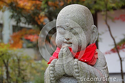 Statue of Jizo, Japan Stock Photo