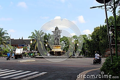 Statue in a junction in Badung Bali. Taken in January 2022 Editorial Stock Photo