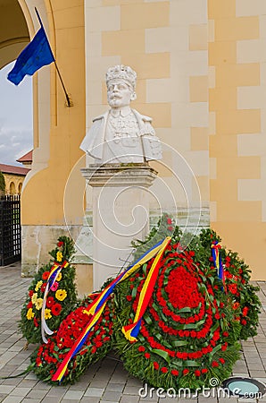 Statue of King Carol I Editorial Stock Photo