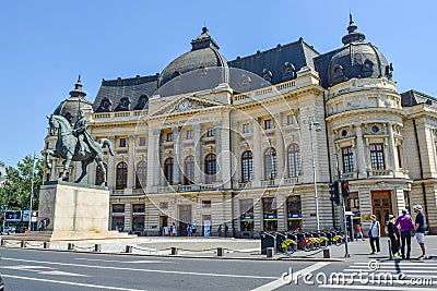 The statue of King Carol I. Editorial Stock Photo