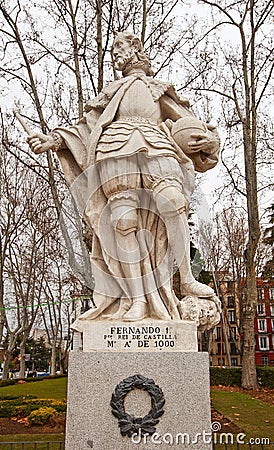 Statue of King Ferdinand I the Great (circa 1753). Madrid, Spai Stock Photo