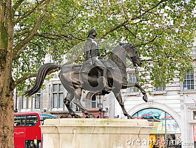 Statue of King George III Editorial Stock Photo