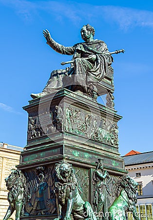 Statue of King Maximilian Joseph 1835, Munich city, Bavaria, Germany Stock Photo