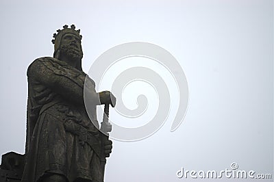 Statue of King Robert the Bruce Stock Photo
