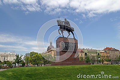 Statue of king Tomislav in Zagreb Stock Photo