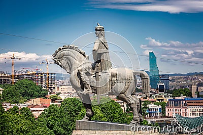 Statue of king Editorial Stock Photo